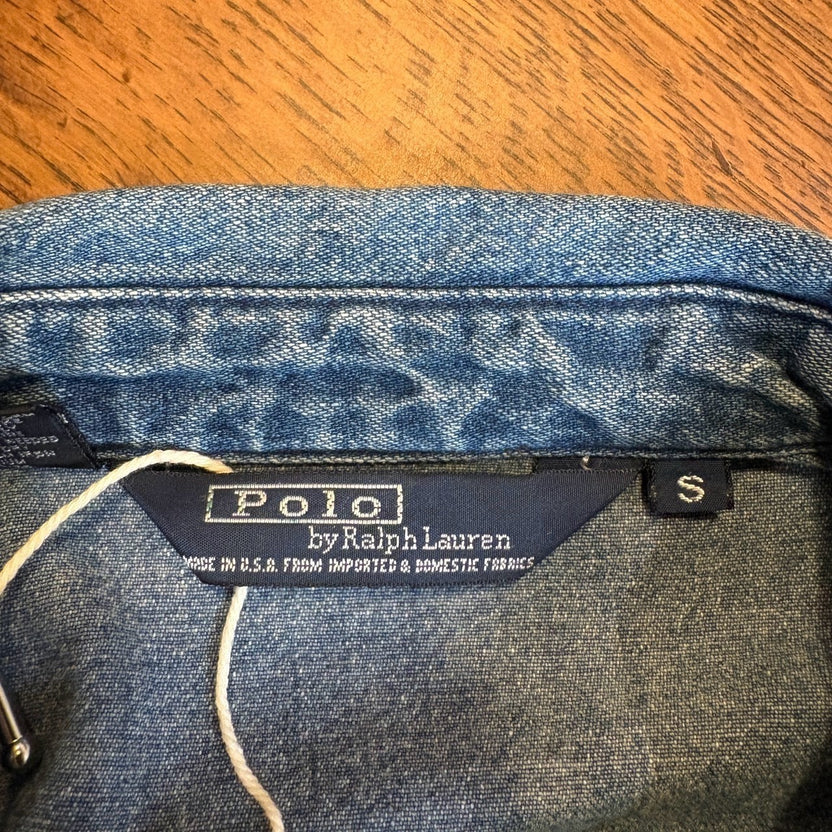 1980s Polo Ralph Lauren "No Pony" Denim Drizzler Jacket