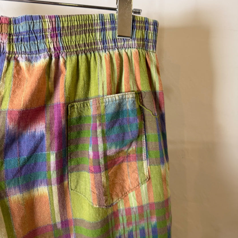 1990s Unknown "Madras Check" Easy Shorts