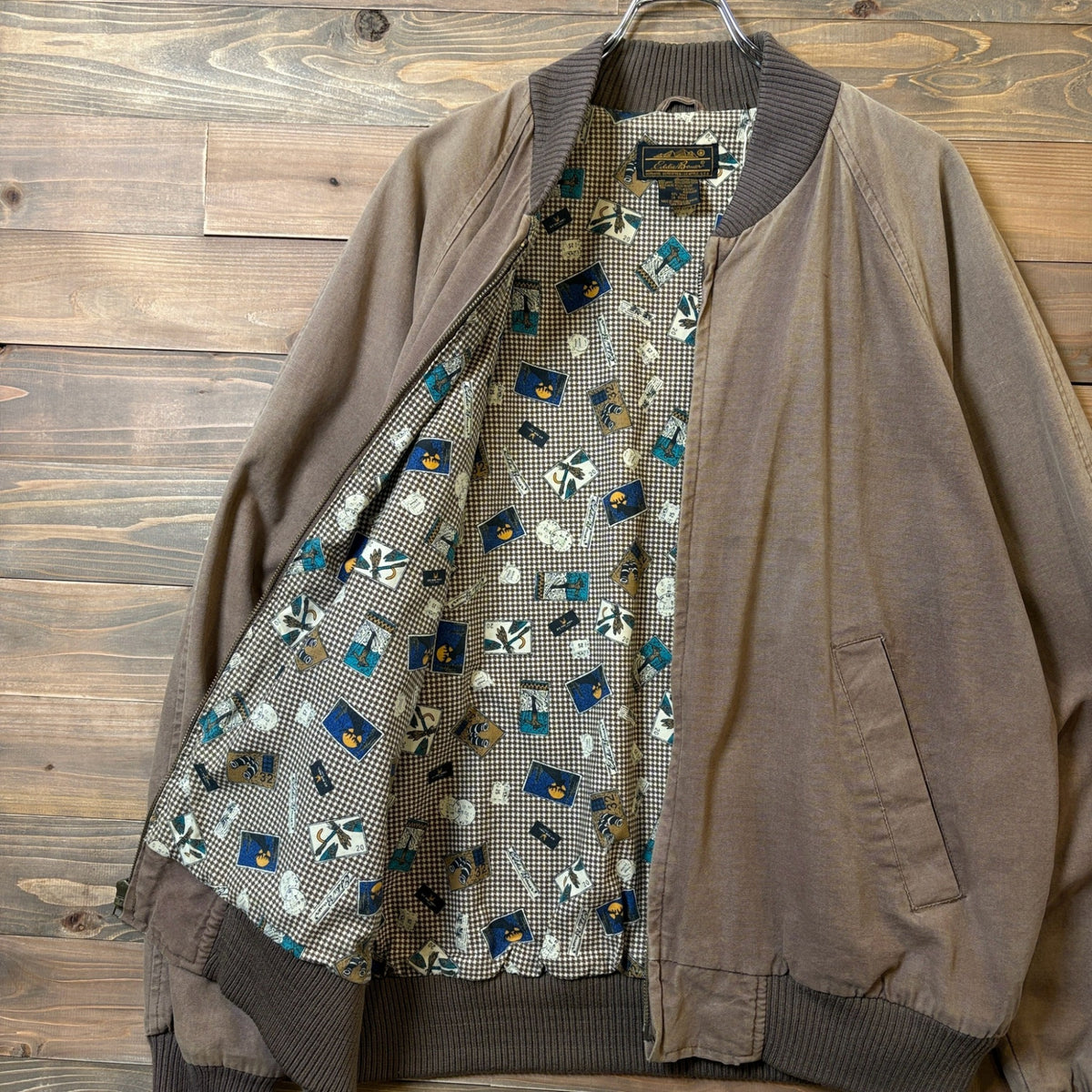 1990s Eddie Bauer "All-Over Pattern Lining" Blouson