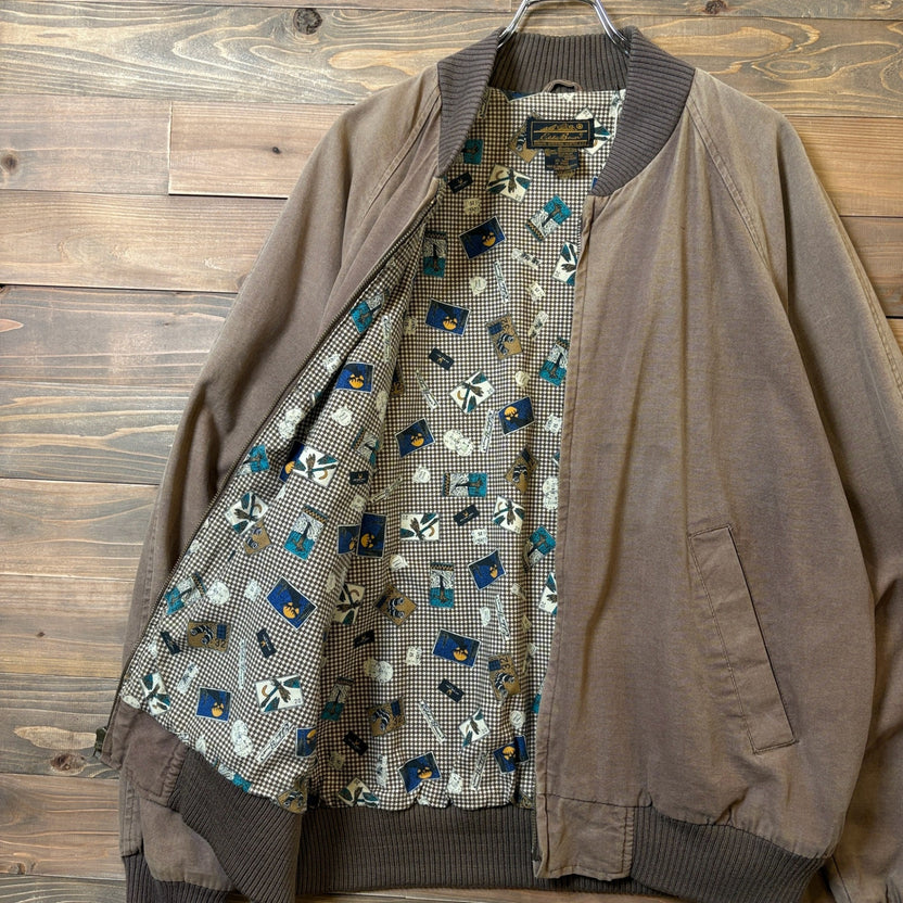 1990s Eddie Bauer "All-Over Pattern Lining" Blouson