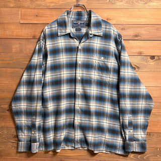 1990s Polo Sport ”Ombré Check” Open Collar Shirt