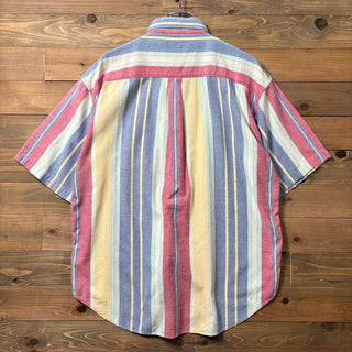 1990s St. John's Bay Multi Stripe S/S Shirt