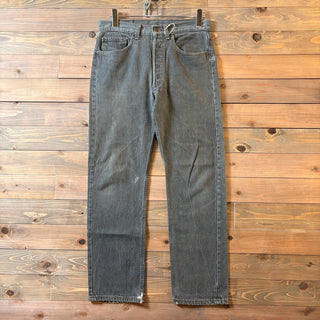 1980s Levi's 501-0658 "Yarn-Dyed" Black Denim Pants