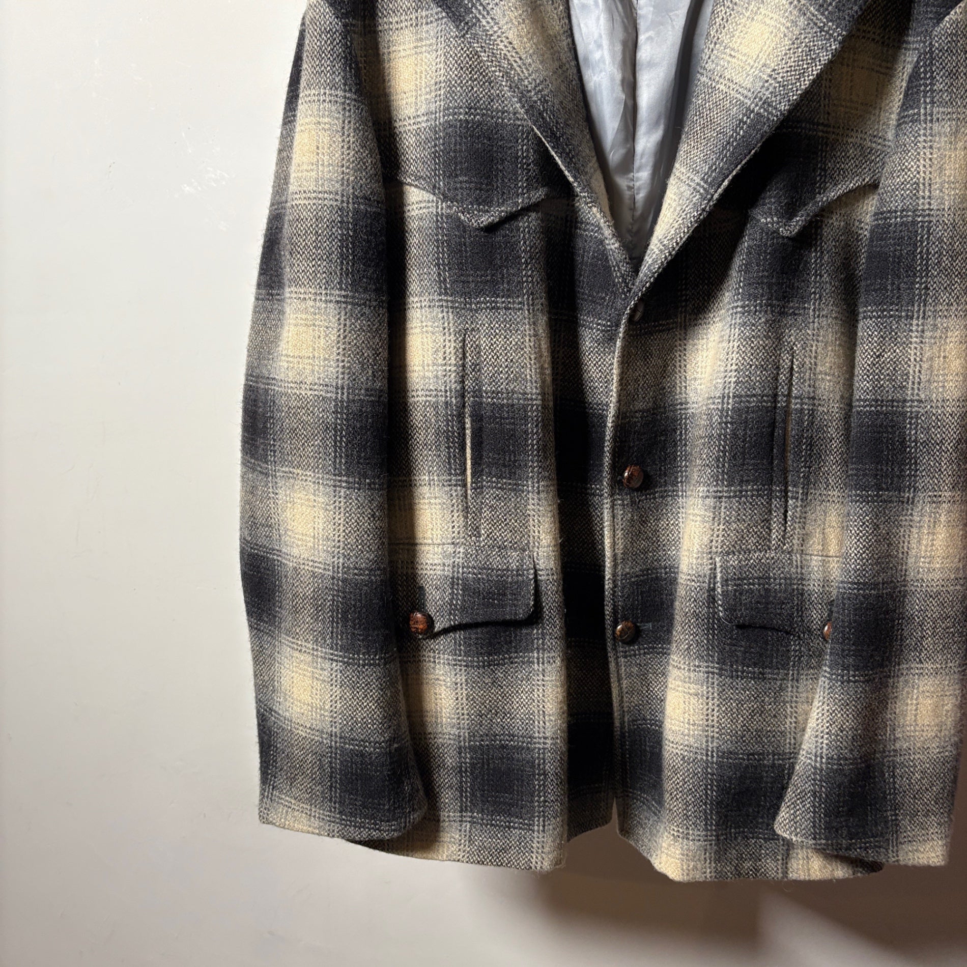 1990s RRL "Ombre Check" Western Jacket