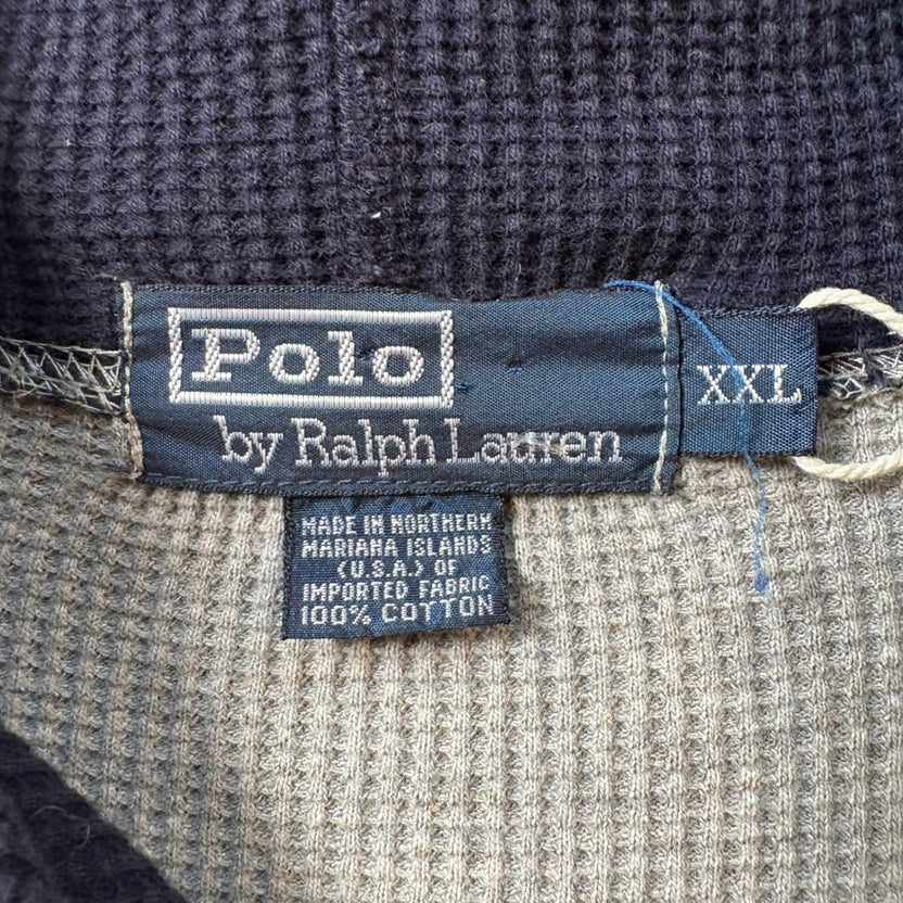 1990s Polo Ralph Lauren "POLO BEAR" Thermal Hoodie