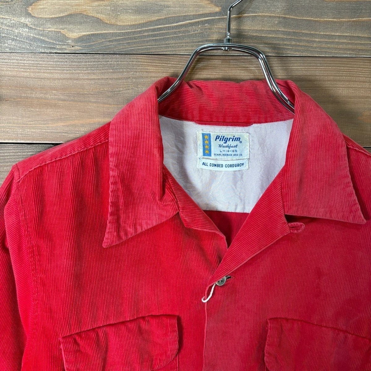1950s Pilgrim "Corduroy" Open Collar Shirt