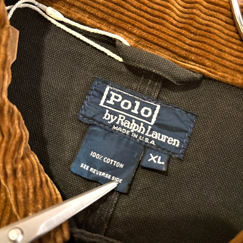 1980s Polo Ralph Lauren "BLACK" Duck Trucker Jacket