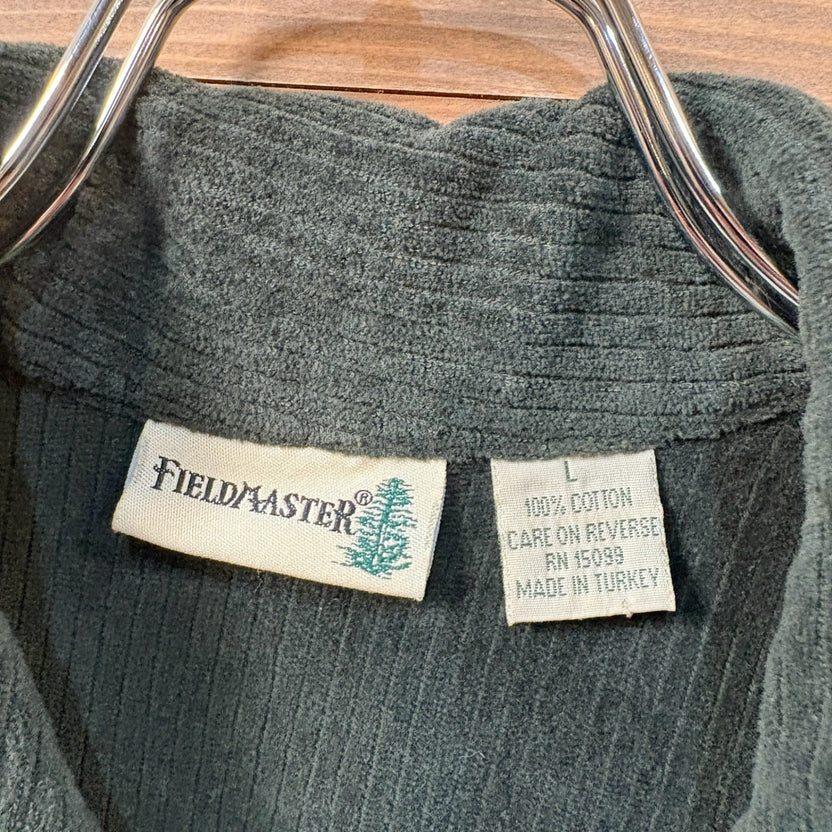 1990s~2000s Fieldmaster L/S Velour Polo Shirt