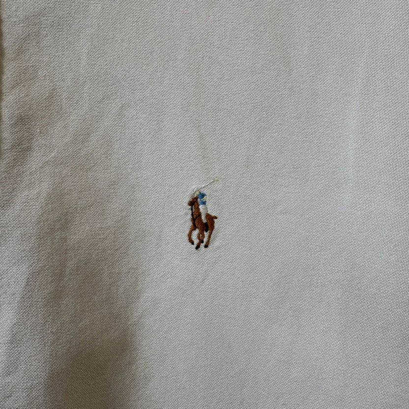 1990s Polo Ralph Lauren "WHITE" Oxford B/D Shirt