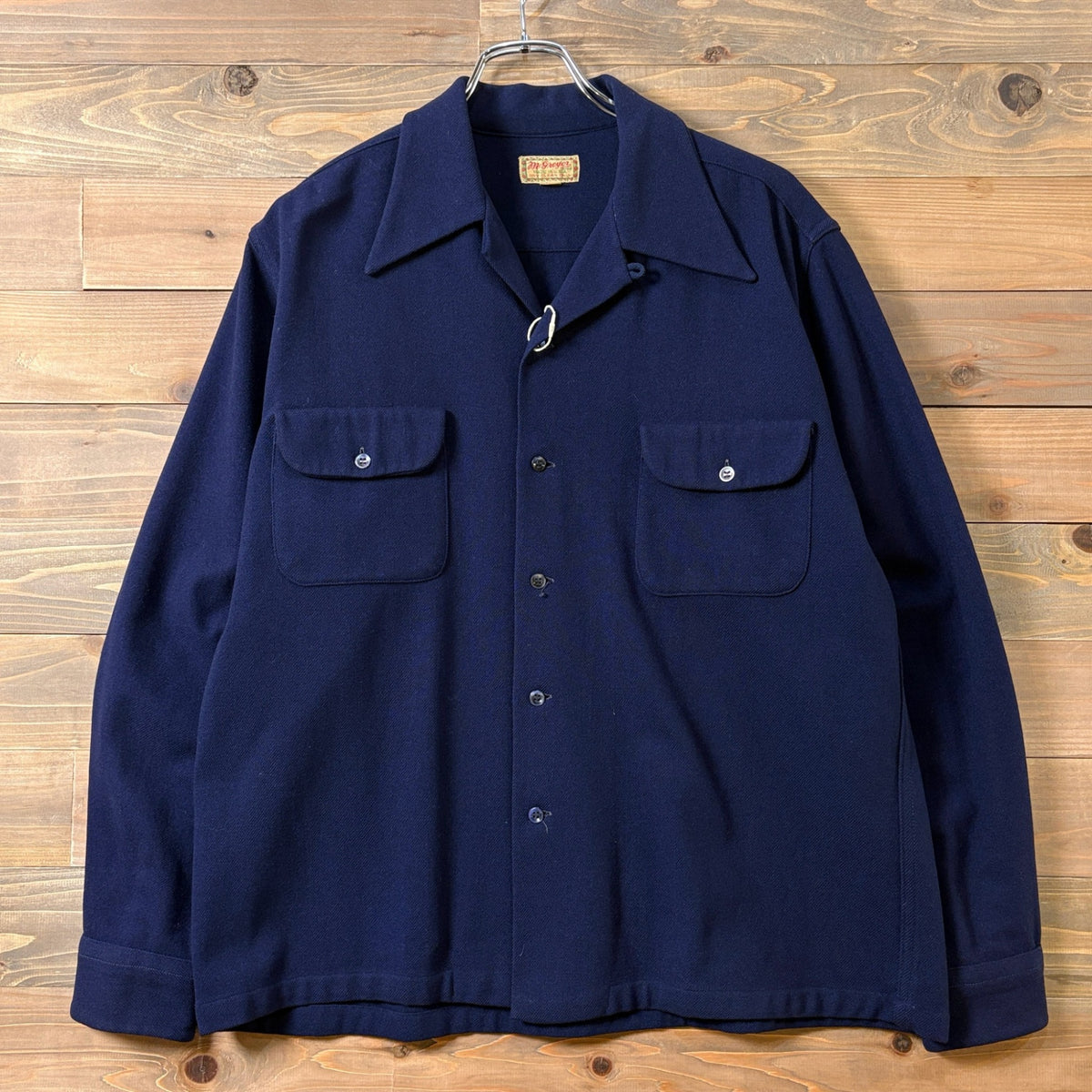 1940s McGregor Open Collar Wool Shirt