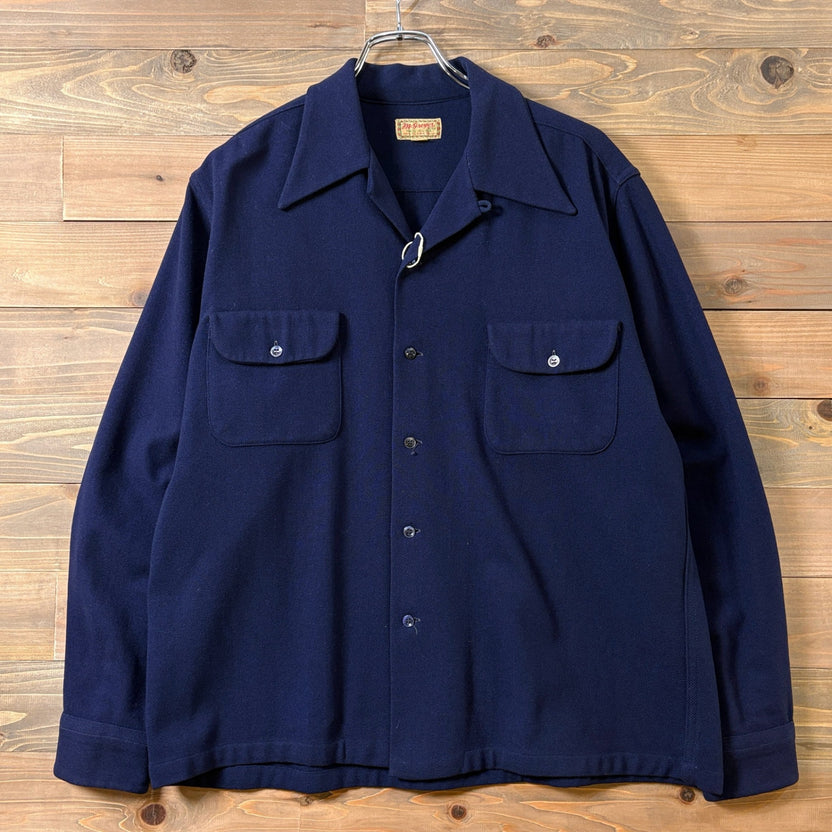 1940s McGregor Open Collar Wool Shirt