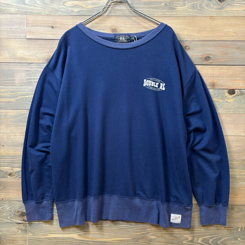 1990s RRL "One Point Logo" Two-Tone Sweat