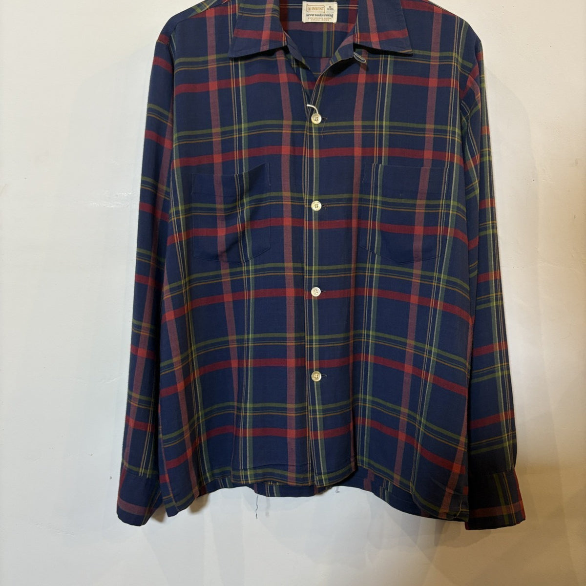 1970s BRENT ”Rayon" Open Collar Shirt