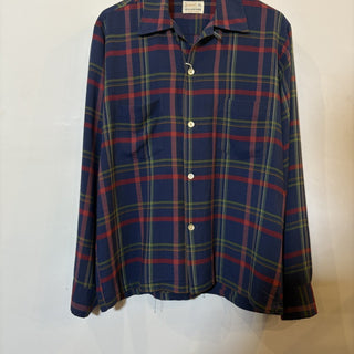 1970s BRENT ”Rayon" Open Collar Shirt