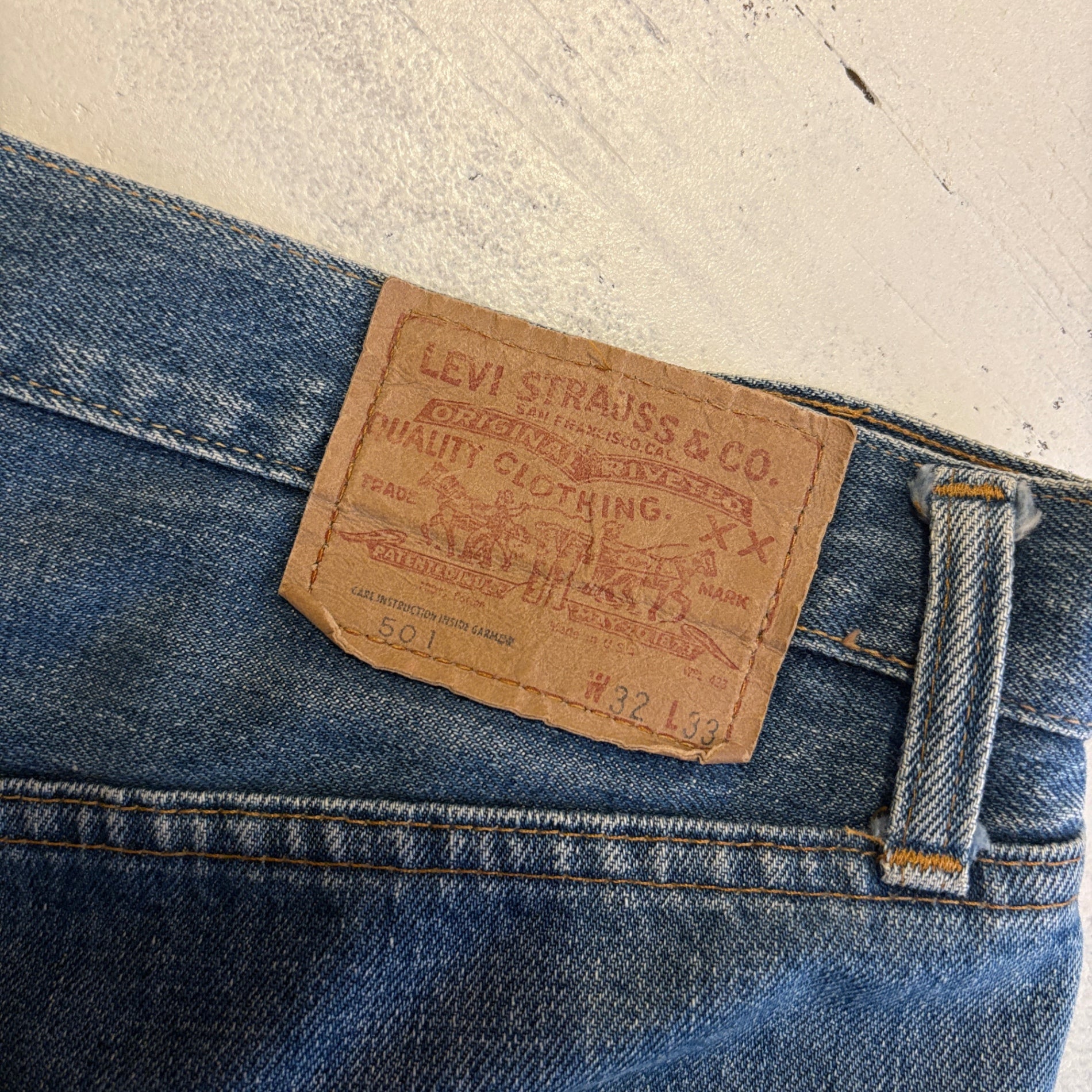 1970s Levi's "66 Single" Denim Pant