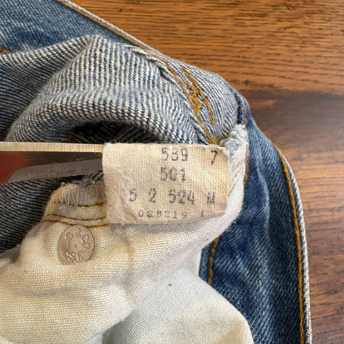 1980s Levi's 501 "RED LINE" Denim Pants