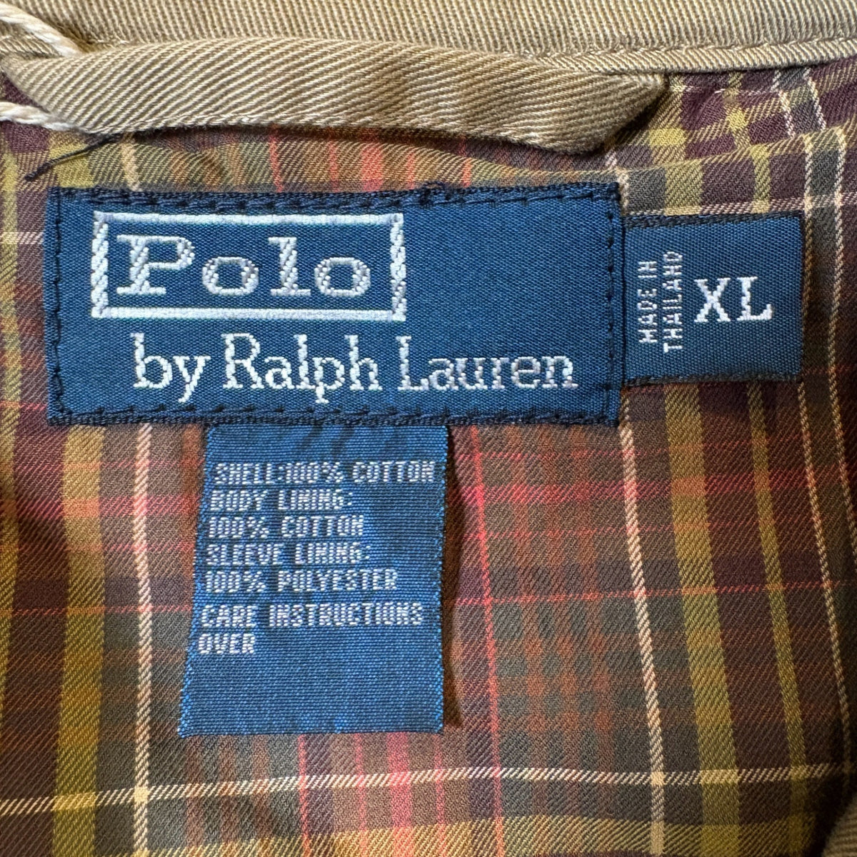 2000s Polo Ralph Lauren "Plaid Lining" Drizzler Jacket