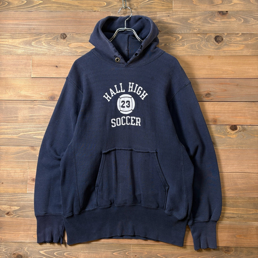 1970s Champion "HALL HIGH soccer" Reverse Weave Hoodie