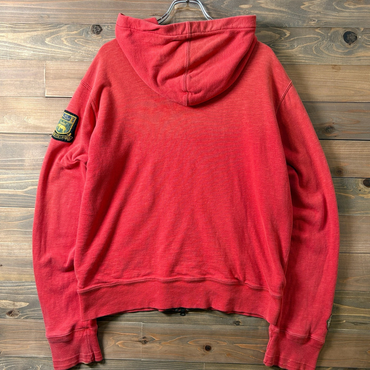 2000s Polo Ralph Lauren "RED" Thermal-Lined Zip Up Hoodie