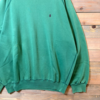 1990s Polo Ralph Lauren "Fade Green" Raglan Sleeve Sweatshirt