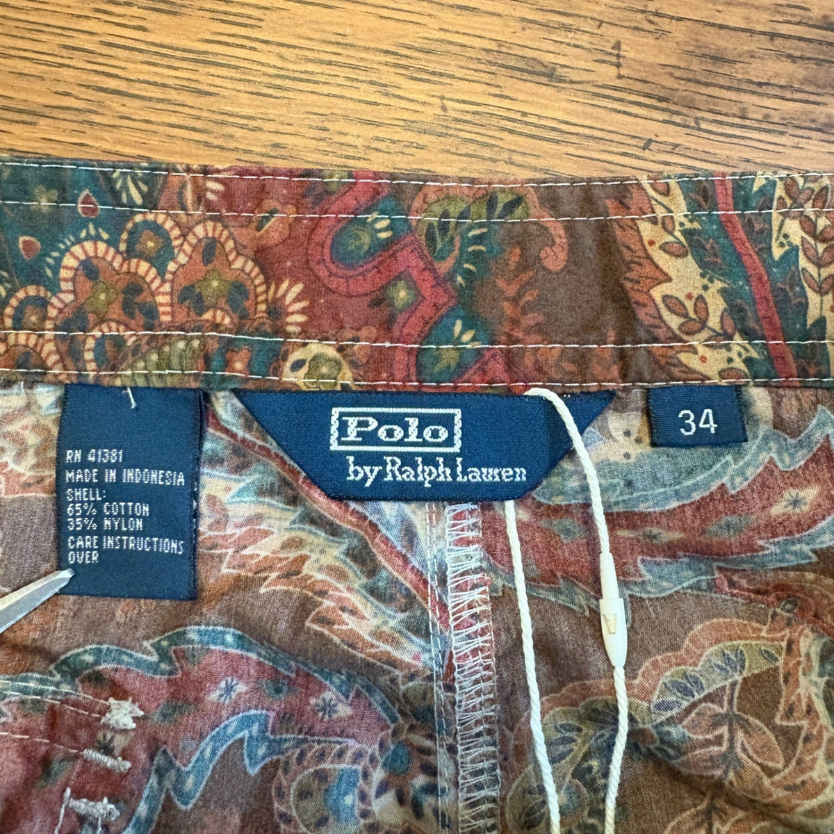 2000s Polo Ralph Lauren "Paisley" Swim Cargo Shorts