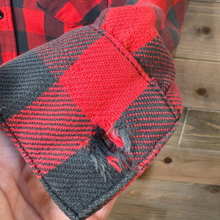 1980s FROSTPROOF "Block Check" Heavy Flannel Shirt