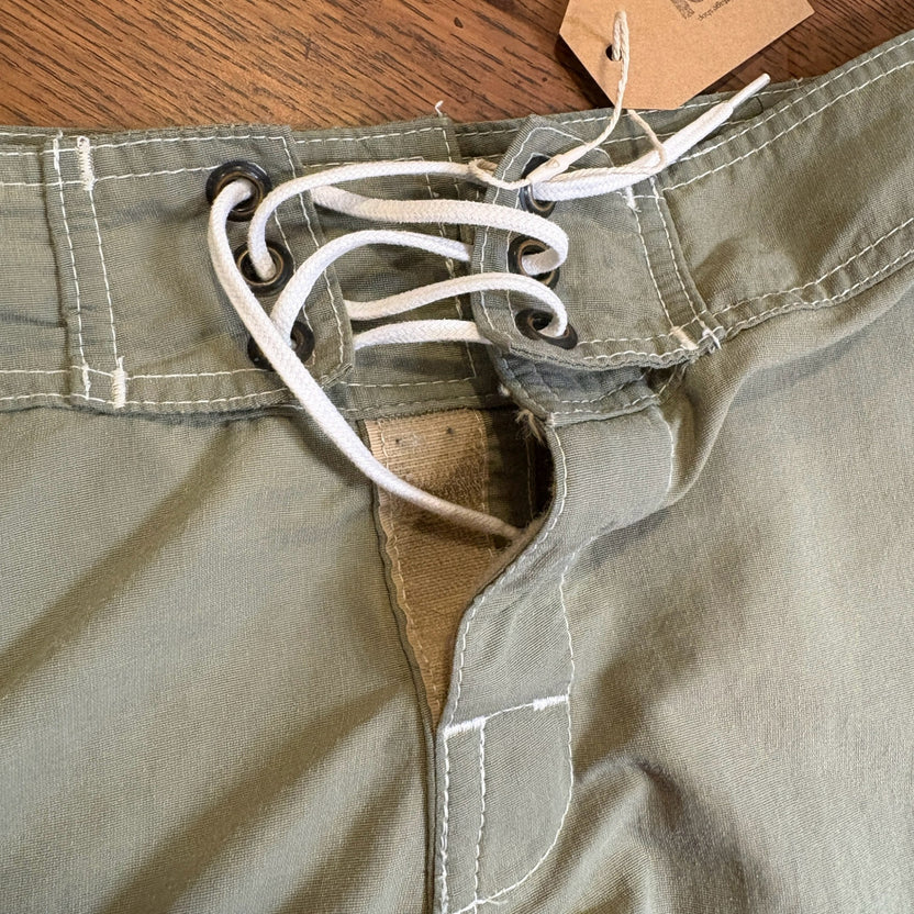1990s STUSSY "Khaki" Swim Shorts
