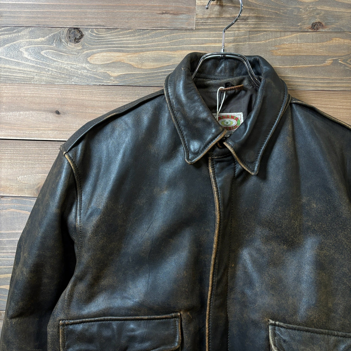 1980s Banana Republic "A-2 Type" Leather Jacket
