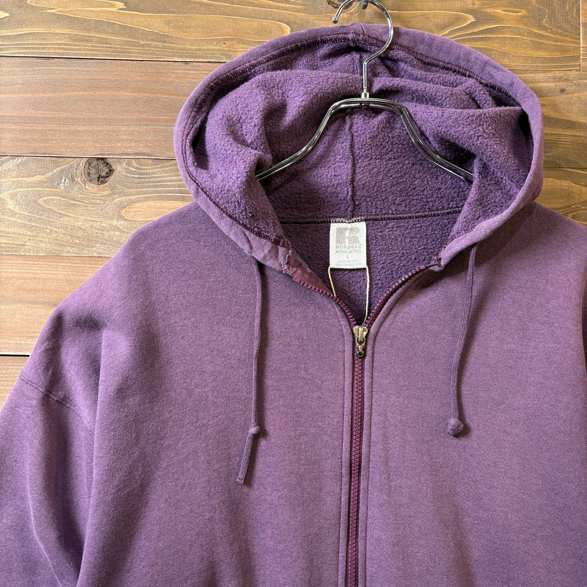 1990s Russell Athletic "Purple" Zip Hoodie