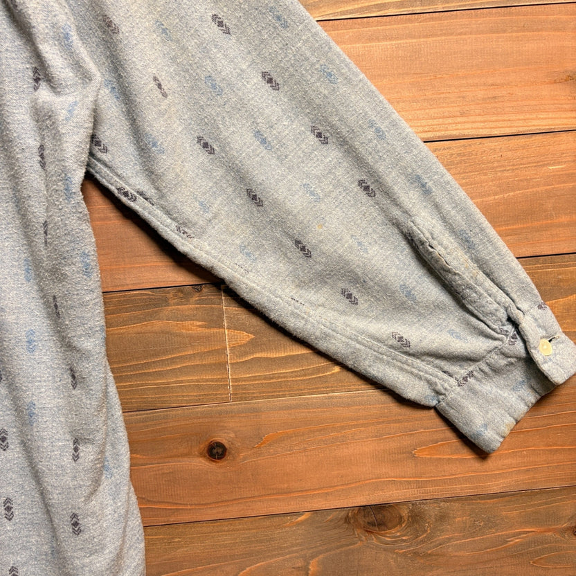 1960s Pilgrim "All-Over Pattern" Printed Flannel Shirt
