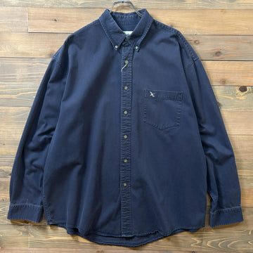 1990s Eddie Bauer "NAVY" B/D Shirt