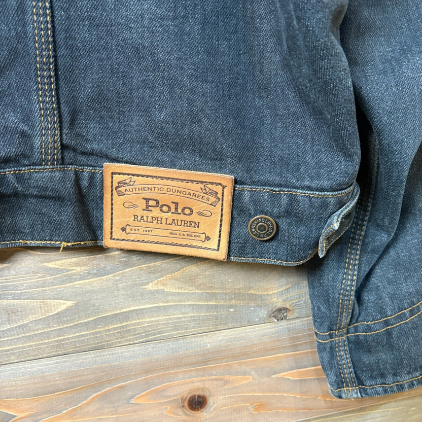 1980s Polo Ralph Lauren "BLACK" Denim Jacket