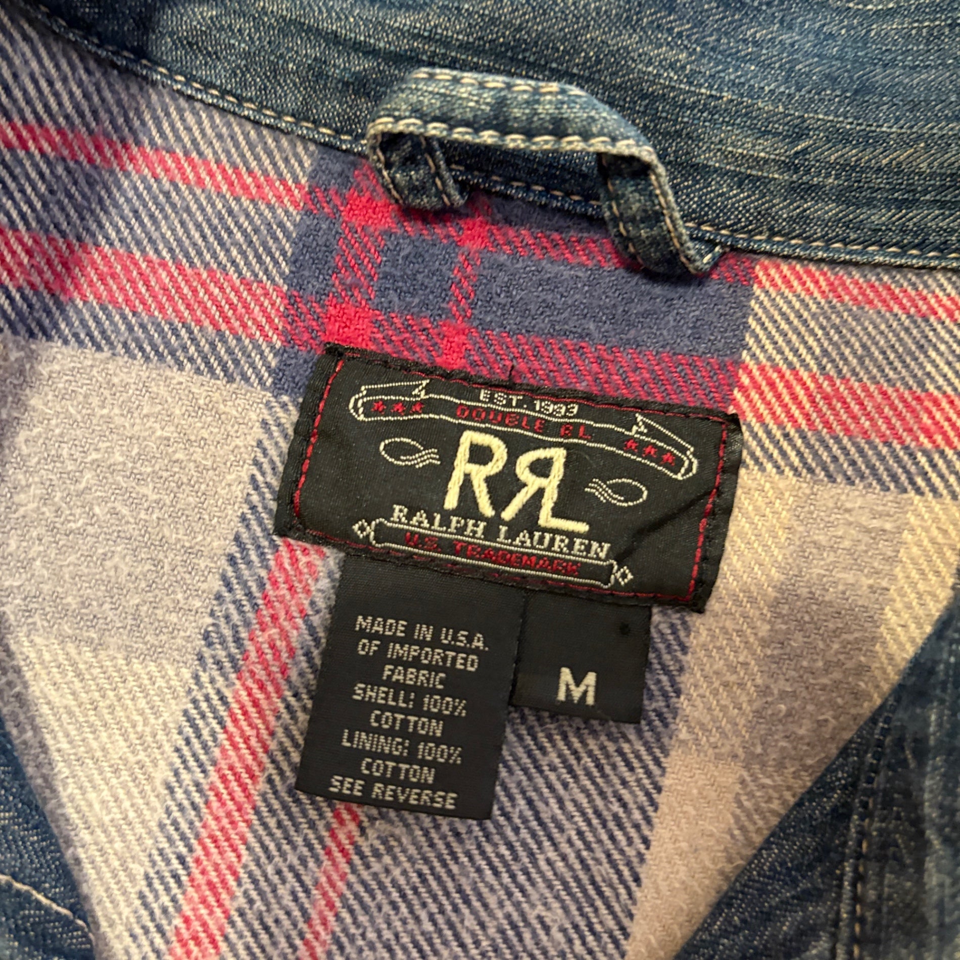 1990s RRL "91-B TYPE" Herringbone Denim Jacket