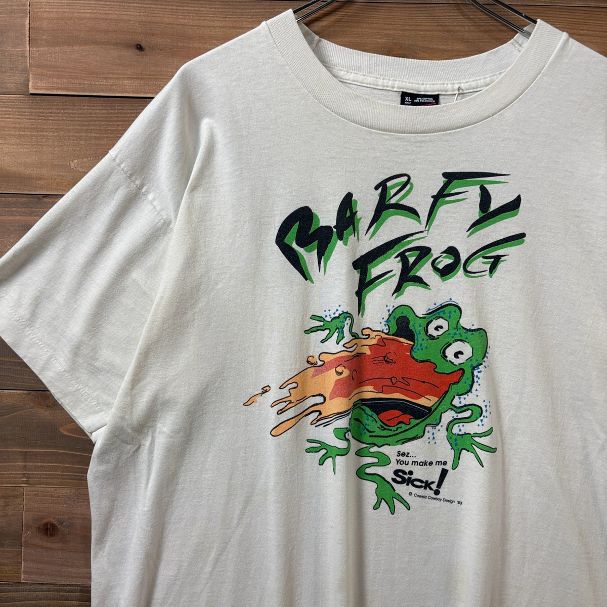 1990s FRUIT OF THE LOOM "BARFL FROG" T-Shirt