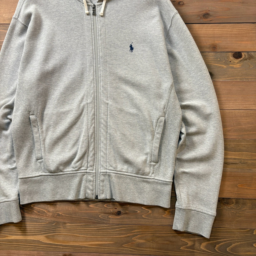 2000s Polo Ralph Lauren "Pique" Slash Pocket Zip-Up Hoodie