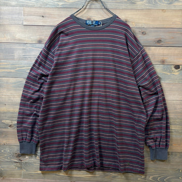 1990s Ralph Lauren "Made in USA" Stripe L/S T-Shirt