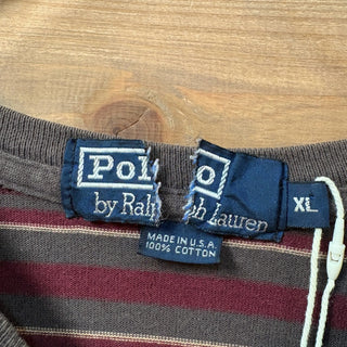 1990s Ralph Lauren "Made in USA" Stripe L/S T-Shirt