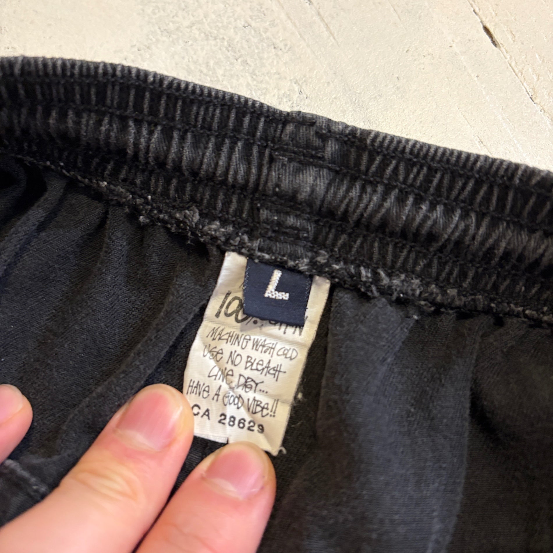 1990s STUSSY "BLACK" Easy Short Pant