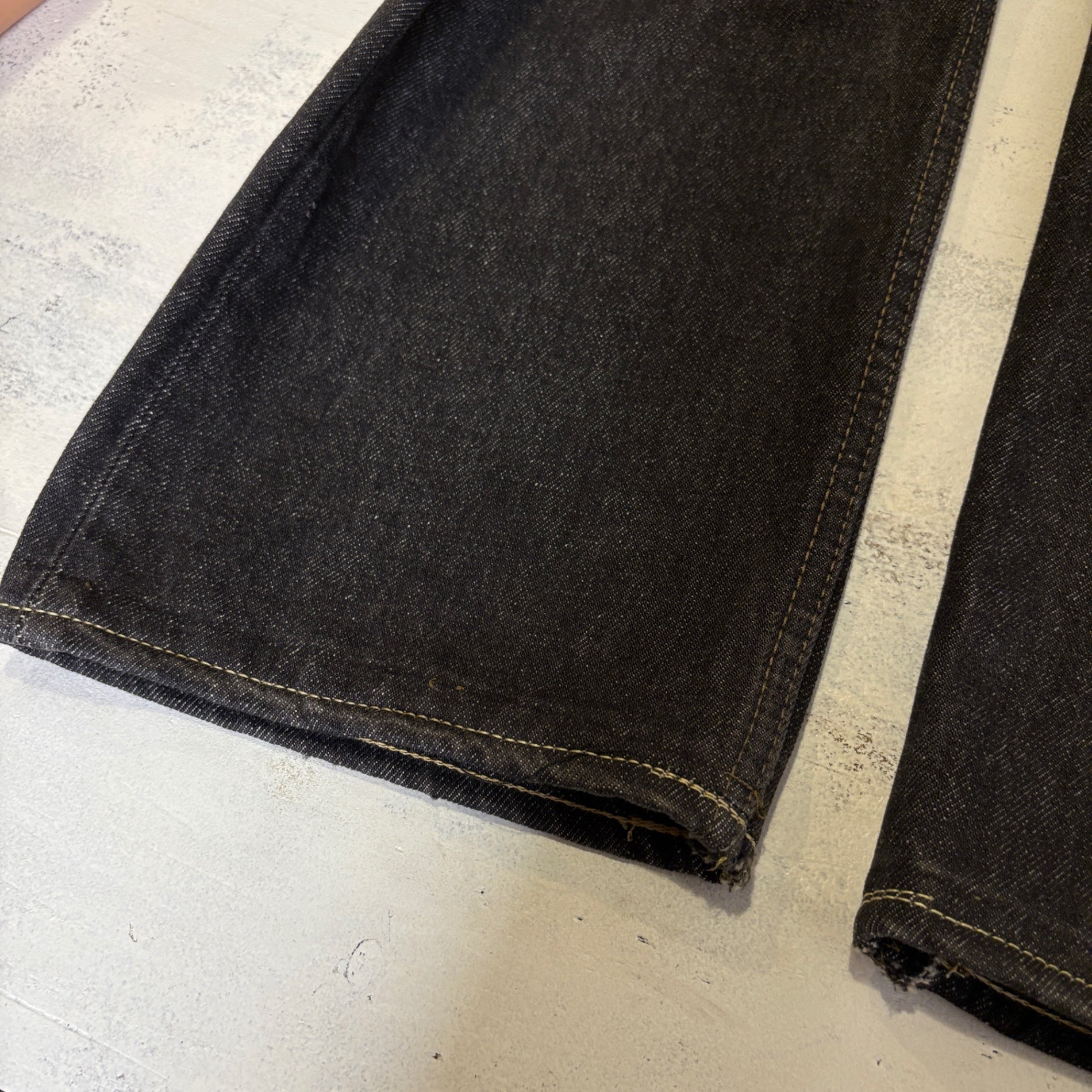 1990s Levi's 501 "Mint Condition" Yarn-Dyed Black Denim