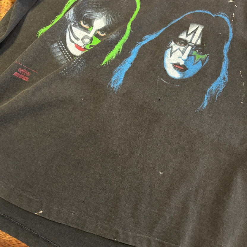 1990s Hanes "KISS" 4 Face Band T-Shirt