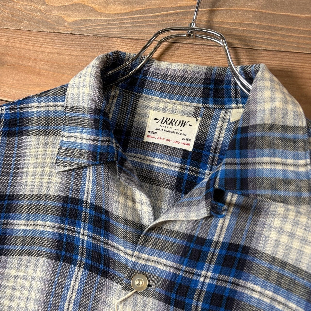 1960s Arrow "Wool Acrylic" Flannel Shirt