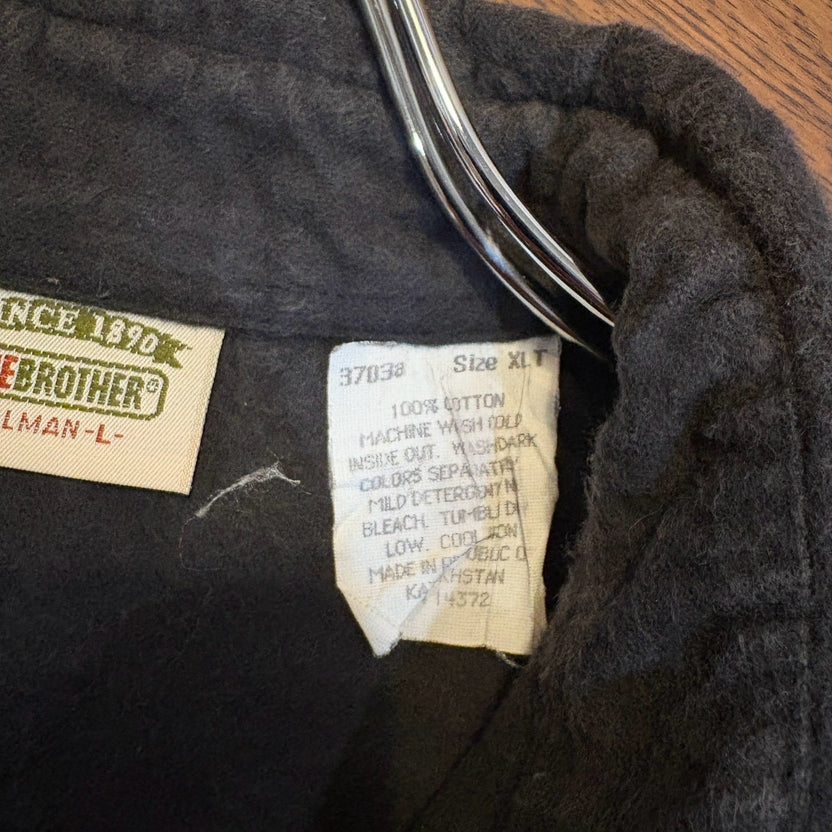 1980s Five Brother ”Black” Chamois Cloth Shirt