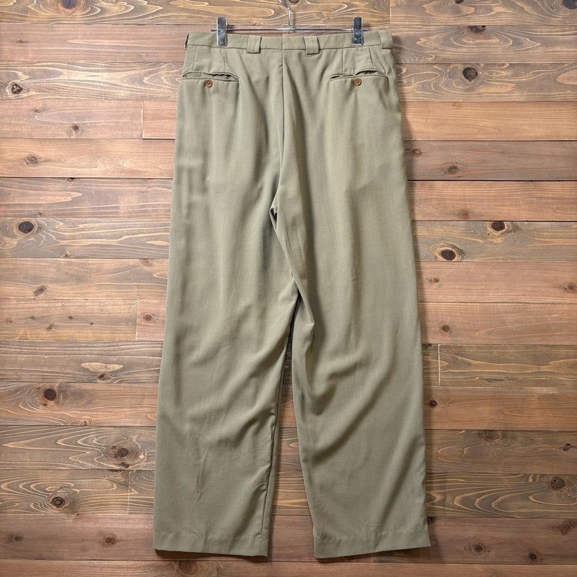1990s Giorgio Armani "Tuck" Wool Trousers