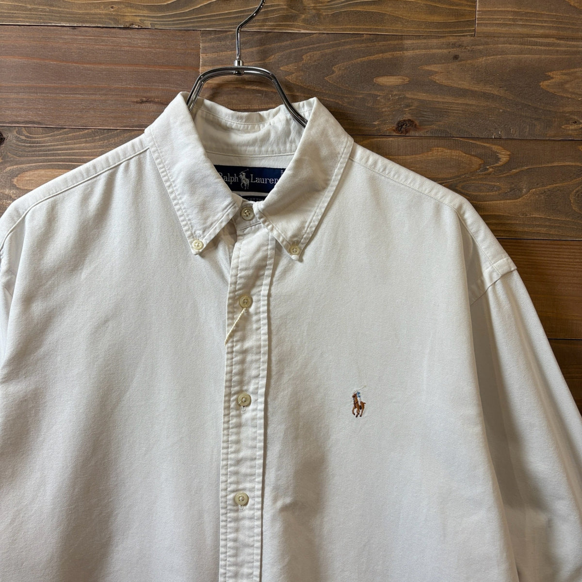 1990s Polo Ralph Lauren "WHITE" Oxford B/D Shirt