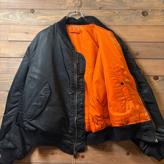 1980s~1990s Alpha Industries "Black" MA-1 Flight Jacket