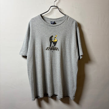 1990s "STUSSY" S/S T-Shirt "DEFENDER OF STYLE"