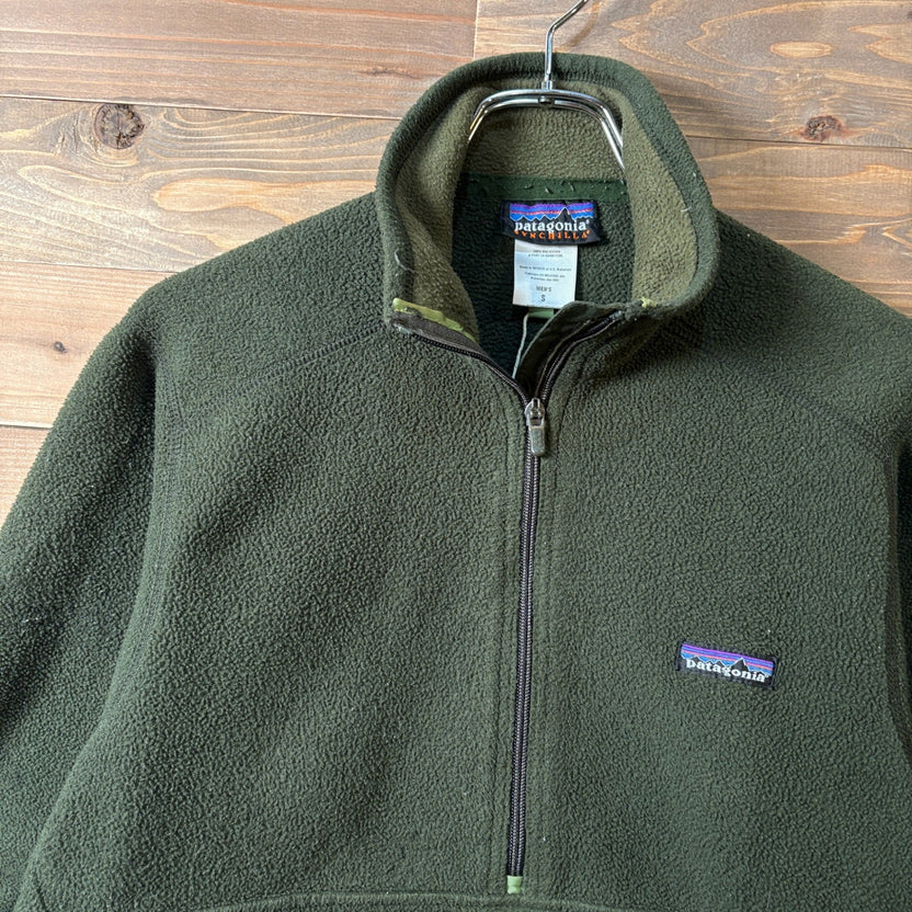 2000s Patagonia "Khaki" Synchilla Marsupial Pullover Fleece