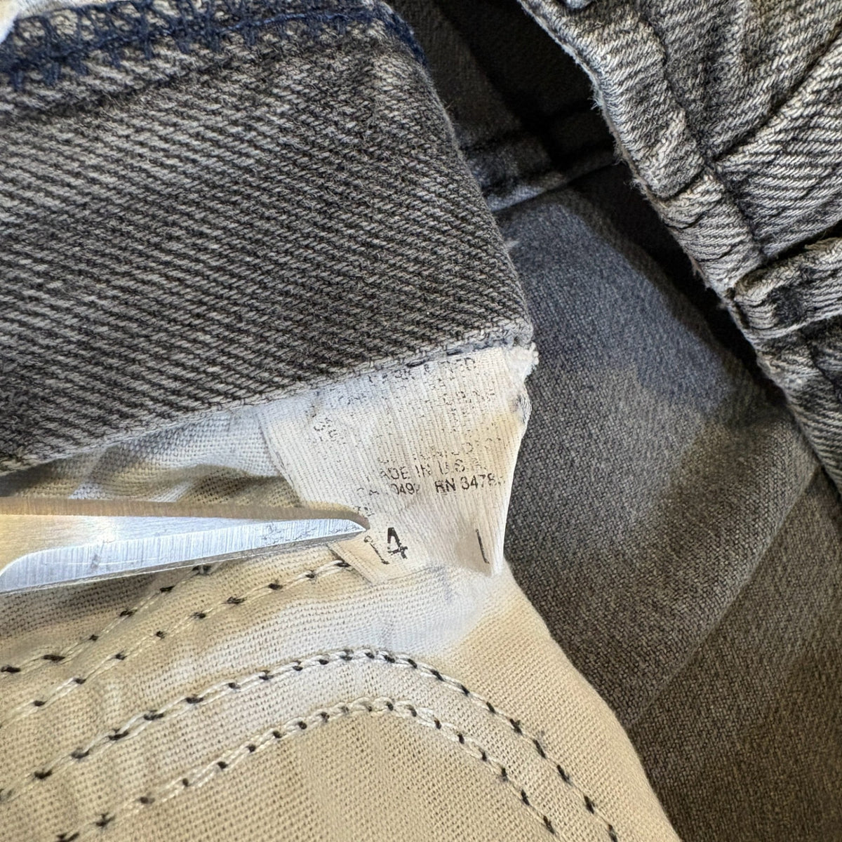 1990s Lee Made in USA Black Easy Pants