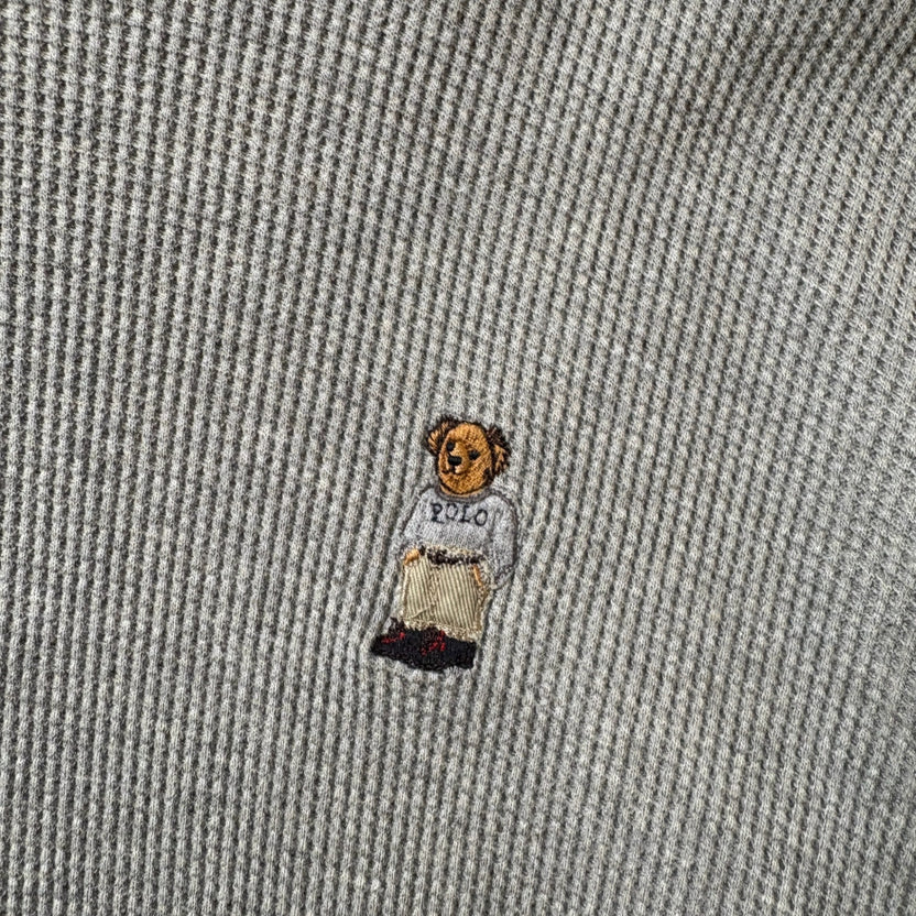 1990s Polo Ralph Lauren "POLO BEAR" Thermal Hoodie