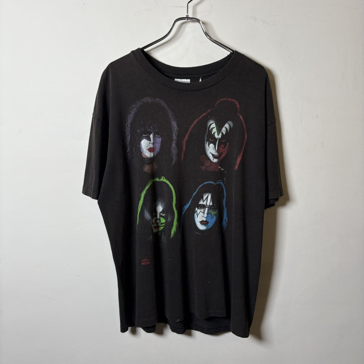 1990s Hanes "KISS" 4 Face Band T-Shirt